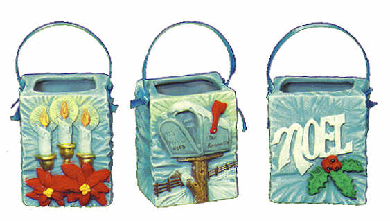 #1686 Bag Ornaments(Mailbox-Candle-Noel)  2