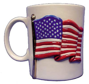 #1724 Flag Mug  4 1-2"