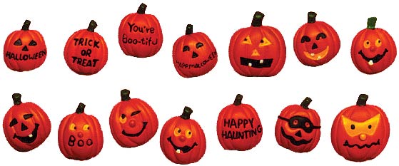 #1755 Halloween Magnets (14 in mold)  1 1-4