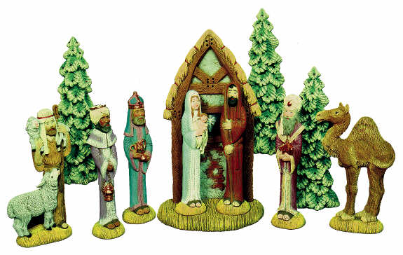 #1807 Stick Nativity - Joseph & Mary  8 1-4