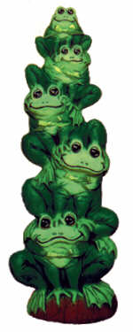 #1845 Stack of Frogs  9 1-2