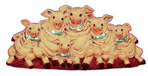 #1879 Row of Pigs  9"