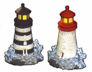 #2039 Lighthouse Salt & Pepper  4 1-4" each