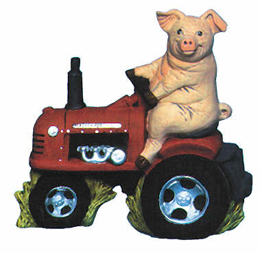 #2142 Pig on a Tractor  7