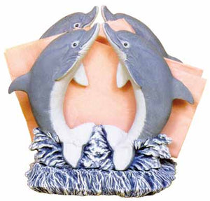 #2258 The Dolphin Napkin Holder (1 side only)  6"