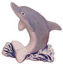 #2286 Sealife Ornament - Dolphin  2 3-4