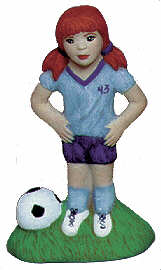 #2392 Girl Soccer Player  4"