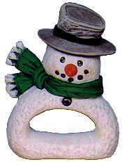 #2615 Napkin Rings - Snowman (2 in mold)  3