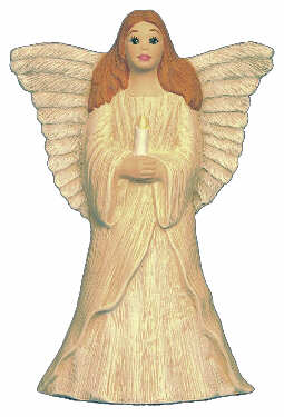 #2646 Angel Standing with Candle (Large)  6 1-2