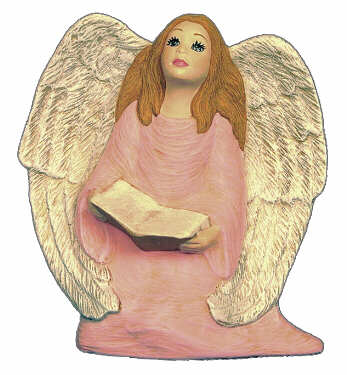 #2647 Angel Sitting with Book (Large)  4 1-2