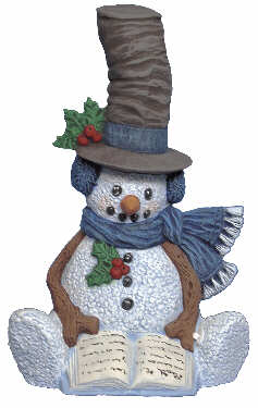 #2664 Snowman - with Hat  6 1-4