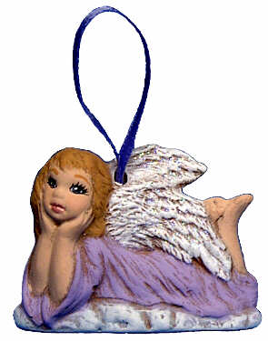#2672 Angel Ornament - Laying  2
