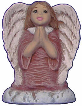 #2681 Angel Ornament, Kneeling Praying  2