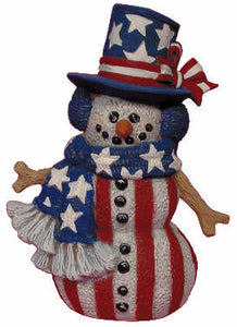 #2827 Snowman Americana  7"