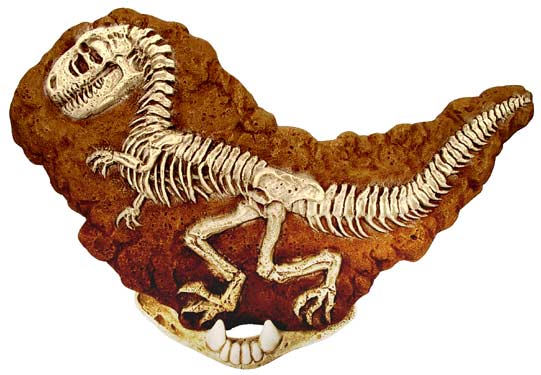 #2971 T-Rex Fossil Rock  10 1-2