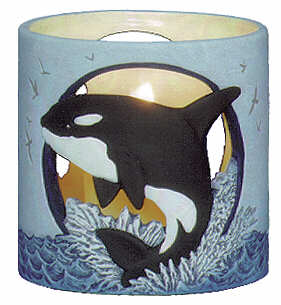 #3050 Candleholder - Killer Whale  4