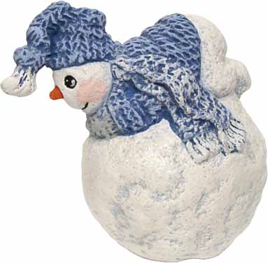 #3208 Snowkid Ornament - Kneeling on Snowball  2 3-4