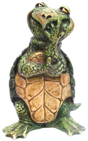 #3304 Small Attitude Turtle Standing - 3