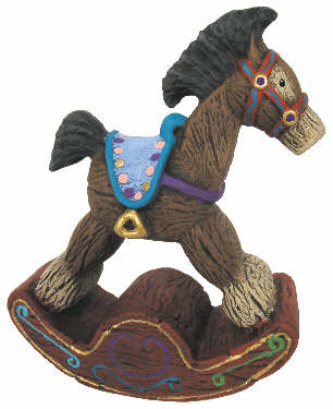 #407 Ornament - Rocking Horse  3 1-2