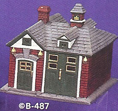 B487 Village Firehouse Ceramic Molds