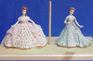 JM243 5 1-2"-Mini-Wide & Small Train Skirt only Doll Molds