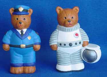 S1560 Police Bear & Astronaut Bear Ceramic Mold