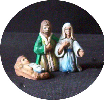 H584 J. Nativity insert for Small Round Ornament Hershey Ceramic Molds