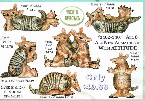 6ARM Armadillo Set Special Offer (3402-3407)