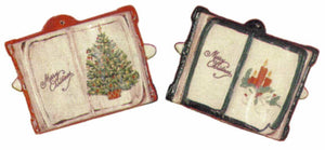 #1287 Book Ornaments (Plain) (2 in mold)  3" each