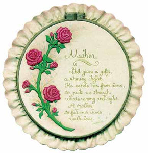 #1328 Embroidery Hoop for Mother  12 1-2"