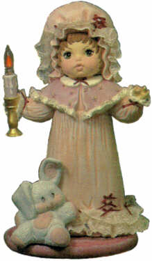 #1449 Doll with Candle, Large (Laura)  16 1-2