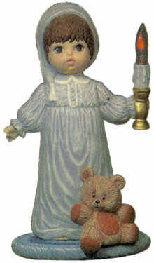 #1463 Doll with Candle, Large (Andrew)  16