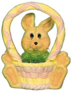 #1548 Bunny with Basket (Small)  6 1-2"