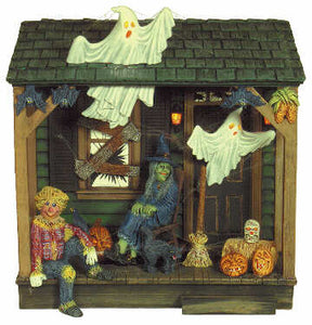 #1670 Halloween Scene - Scarecrow  5 1-2" X 3 1-2"