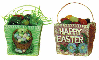 #1702 Bags, Sm Easter (Embossed Basket & Happy) 2 1-2