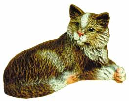 #1708 Small Cat - Longhair  3 1-2"