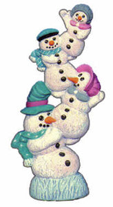 #1903 Stack of Snowmen  9"