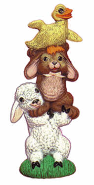 #1911 Stack of (Lamb, Bunny & Duck)  9