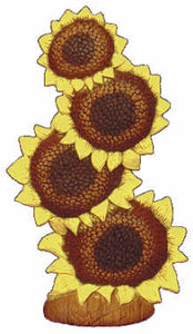 #1931 Stack of Sunflowers  9 1-2"
