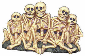 #1937 Row of Skeletons  8 3-4" X 5 1-4"