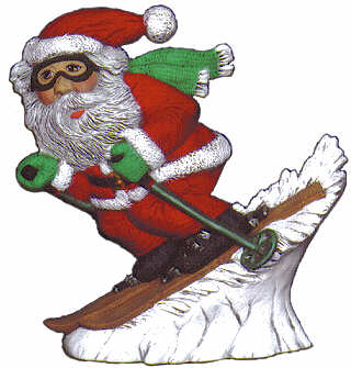 #1977 Skiing Santa  7 1-2