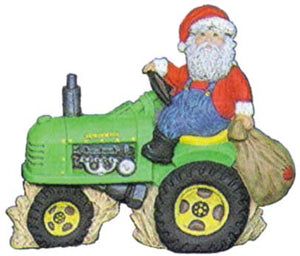 #1981 Santa on Tractor  7 1-2"