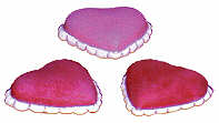 #1995 Heart Magnets (3 in mold)  2" each