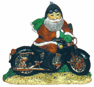 #2028 Motorcycle Santa  8"
