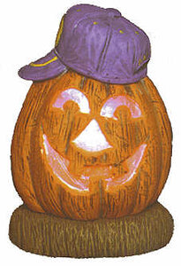 #2044 Pumpkins with Hats - Baseball  5 1-2"