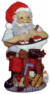 #2058 Santa Woodworker  9"