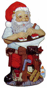 #2058 Santa Woodworker  9