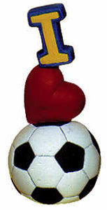 #2084 Stack - I (Heart) Soccer  7 1-2"
