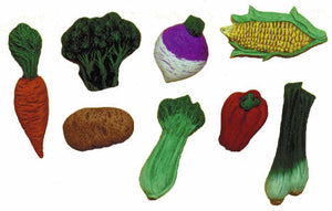 #2108 Vegetable Magnets   2" to 4" each