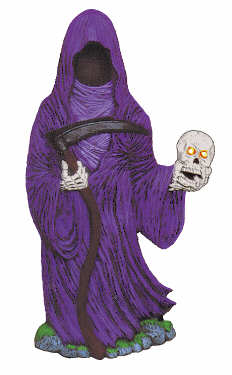 #2127 Grim Reaper Holding Skull 16 1-2